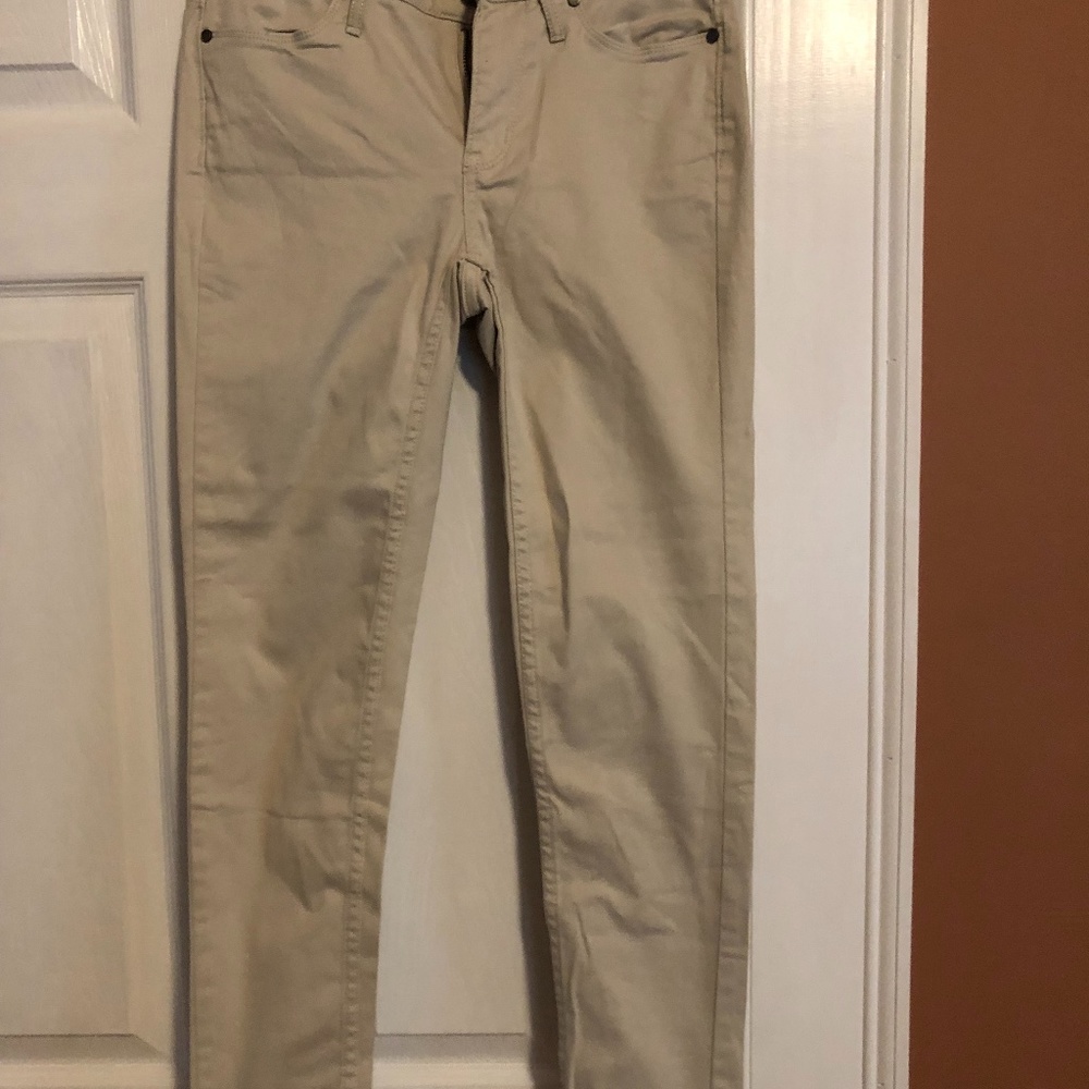 Calvin Klein sand color skinny ankle pants skinny